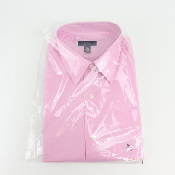 Club Room Other - Club Room, Men's Regular Fit Solid Dress Shirt, Pink, XL